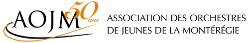 Logo de l'Association des orchestres de jeunes de la Montérégie (AOJM)